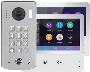2-Monitor DX471IP Door Entry Kit Keypad Doorbell Mobile App