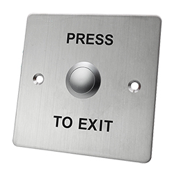 SB10 Stainless Steel Indoor Exit Button 86 x 86mm