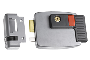 Cisa-style electric Lock with built-in Exit Button and keys