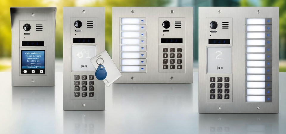 Vulcan DT821 flats doorbell with keypad and proximity reader bespoke